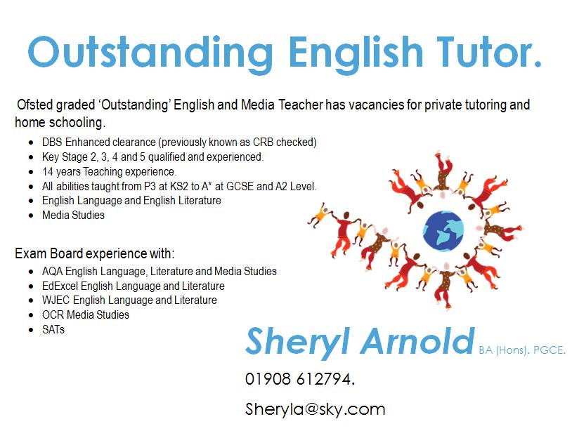 English and Media Teacher - Sheryl Arnold