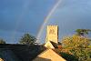 Rainbow over St Laud's church (taken by Sarah Jackson from 3 Gun Lane during Summer 2003)