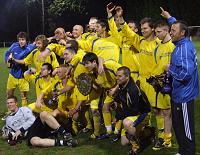 Sherington FC after their NBDFL Intermediate Division Cup Final win
