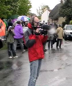 May Day - 4 May 2009 - Channel 5 cameraman