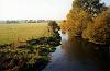 The view looking north west from the bridge along the river - this is the south western parish boundary