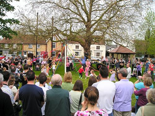 Dancing around the Maypole - 5 May 2008