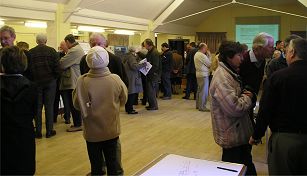 Some of the many attendees at the Parish Council Open Day