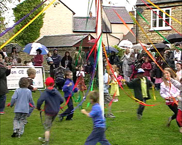 Dancing around the Maypole - 4 May 2009