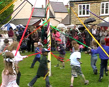 Dancing around the Maypole - 4 May 2009