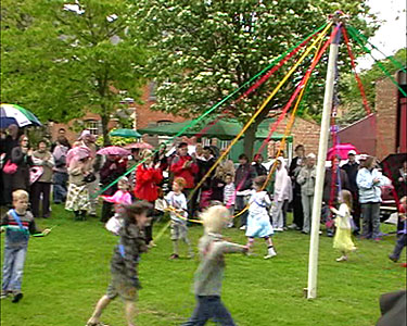 Dancing around the Maypole - 4 May 2009