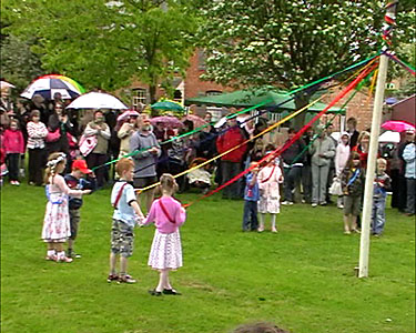 Dancing around the Maypole - 4 May 2009