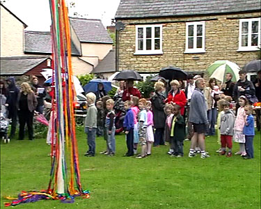 Dancing around the Maypole - 4 May 2009