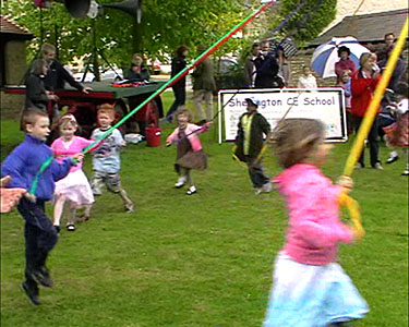 Dancing around the Maypole - 4 May 2009