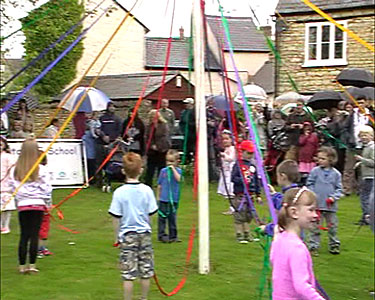 Dancing around the Maypole - 4 May 2009