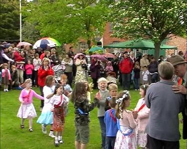 Dancing around the Maypole - 4 May 2009