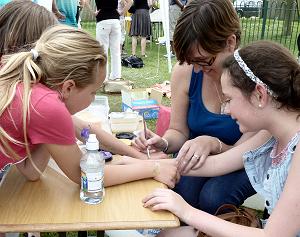 Pre-school at the Sherington Village Fete on 2 July 2011