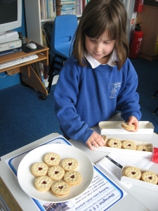Biscuits for a playtime snack from the new shop