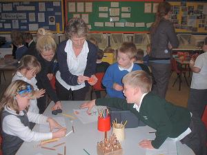 Sherington and Emberton Schools working with Liz Sharp